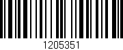 Código de barras (EAN, GTIN, SKU, ISBN): '1205351'