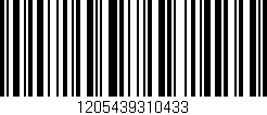 Código de barras (EAN, GTIN, SKU, ISBN): '1205439310433'