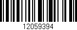 Código de barras (EAN, GTIN, SKU, ISBN): '12059394'
