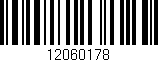 Código de barras (EAN, GTIN, SKU, ISBN): '12060178'