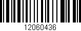 Código de barras (EAN, GTIN, SKU, ISBN): '12060436'