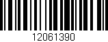 Código de barras (EAN, GTIN, SKU, ISBN): '12061390'