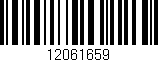 Código de barras (EAN, GTIN, SKU, ISBN): '12061659'