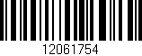 Código de barras (EAN, GTIN, SKU, ISBN): '12061754'