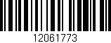 Código de barras (EAN, GTIN, SKU, ISBN): '12061773'