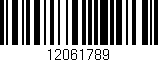 Código de barras (EAN, GTIN, SKU, ISBN): '12061789'