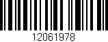 Código de barras (EAN, GTIN, SKU, ISBN): '12061978'