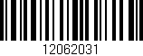 Código de barras (EAN, GTIN, SKU, ISBN): '12062031'