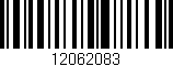 Código de barras (EAN, GTIN, SKU, ISBN): '12062083'