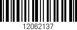 Código de barras (EAN, GTIN, SKU, ISBN): '12062137'