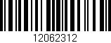 Código de barras (EAN, GTIN, SKU, ISBN): '12062312'