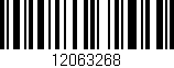 Código de barras (EAN, GTIN, SKU, ISBN): '12063268'