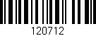 Código de barras (EAN, GTIN, SKU, ISBN): '120712'