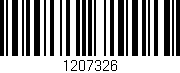 Código de barras (EAN, GTIN, SKU, ISBN): '1207326'