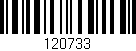 Código de barras (EAN, GTIN, SKU, ISBN): '120733'