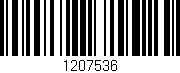 Código de barras (EAN, GTIN, SKU, ISBN): '1207536'
