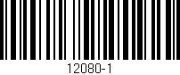 Código de barras (EAN, GTIN, SKU, ISBN): '12080-1'