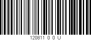 Código de barras (EAN, GTIN, SKU, ISBN): '120811_0_0_U'