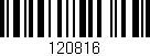 Código de barras (EAN, GTIN, SKU, ISBN): '120816'
