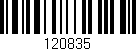 Código de barras (EAN, GTIN, SKU, ISBN): '120835'