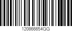 Código de barras (EAN, GTIN, SKU, ISBN): '120866654GG'
