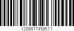 Código de barras (EAN, GTIN, SKU, ISBN): '1209877458511'