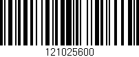 Código de barras (EAN, GTIN, SKU, ISBN): '121025600'
