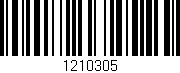 Código de barras (EAN, GTIN, SKU, ISBN): '1210305'