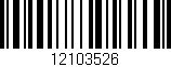 Código de barras (EAN, GTIN, SKU, ISBN): '12103526'