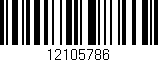 Código de barras (EAN, GTIN, SKU, ISBN): '12105786'