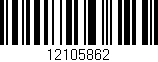 Código de barras (EAN, GTIN, SKU, ISBN): '12105862'