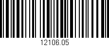 Código de barras (EAN, GTIN, SKU, ISBN): '12106.05'