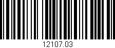 Código de barras (EAN, GTIN, SKU, ISBN): '12107.03'