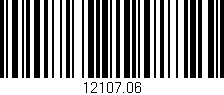 Código de barras (EAN, GTIN, SKU, ISBN): '12107.06'