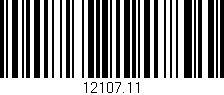 Código de barras (EAN, GTIN, SKU, ISBN): '12107.11'