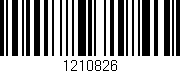 Código de barras (EAN, GTIN, SKU, ISBN): '1210826'