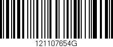 Código de barras (EAN, GTIN, SKU, ISBN): '121107654G'