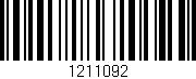 Código de barras (EAN, GTIN, SKU, ISBN): '1211092'