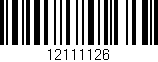 Código de barras (EAN, GTIN, SKU, ISBN): '12111126'