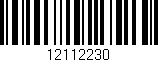 Código de barras (EAN, GTIN, SKU, ISBN): '12112230'