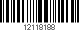 Código de barras (EAN, GTIN, SKU, ISBN): '12118188'