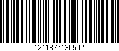 Código de barras (EAN, GTIN, SKU, ISBN): '1211877130502'