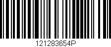 Código de barras (EAN, GTIN, SKU, ISBN): '121283654P'