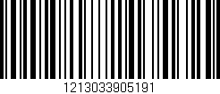 Código de barras (EAN, GTIN, SKU, ISBN): '1213033905191'