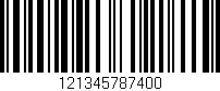 Código de barras (EAN, GTIN, SKU, ISBN): '121345787400'