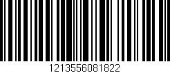 Código de barras (EAN, GTIN, SKU, ISBN): '1213556081822'