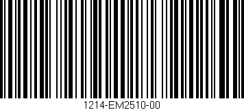 Código de barras (EAN, GTIN, SKU, ISBN): '1214-EM2510-00'