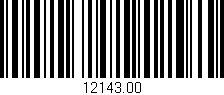 Código de barras (EAN, GTIN, SKU, ISBN): '12143.00'