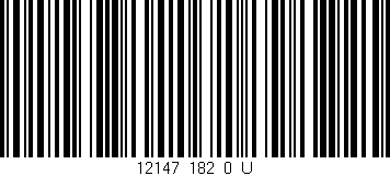 Código de barras (EAN, GTIN, SKU, ISBN): '12147_182_0_U'