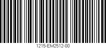 Código de barras (EAN, GTIN, SKU, ISBN): '1215-EM2512-00'